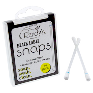 Randy's Snap cleaning swabs with their box.